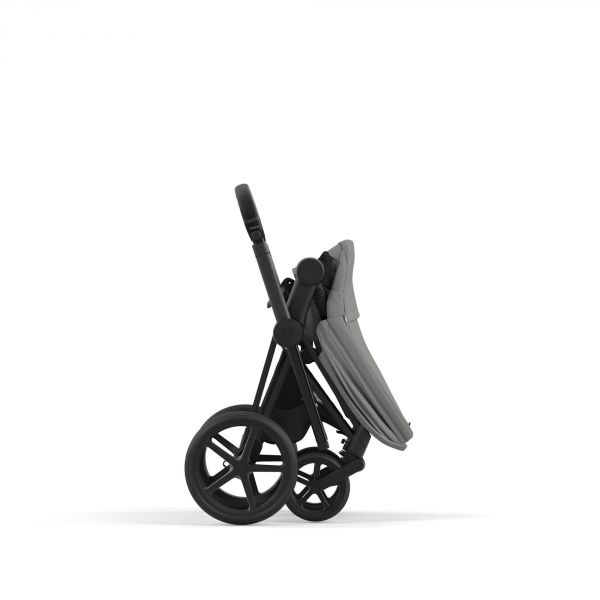 Poussette trio Priam 4 Mirage Grey châssis Matt Black + Cloud T i-Size + Nacelle Luxe