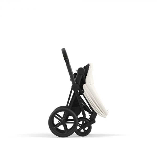 Poussette trio Priam 4 Off White châssis Matt Black + Cloud T i-Size + Nacelle Luxe