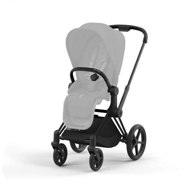 Poussette Priam 4 Peach Pink châssis Matt Black