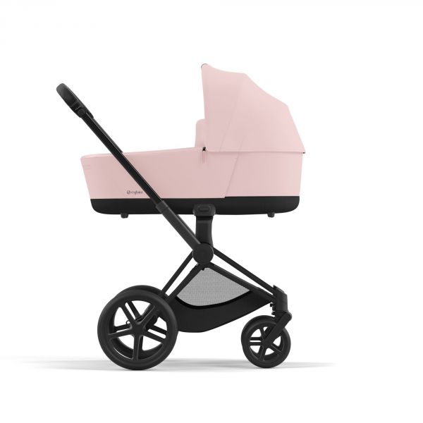 Poussette trio Priam 4 Peach Pink châssis Matt Black + Cloud T i-Size + Nacelle Luxe