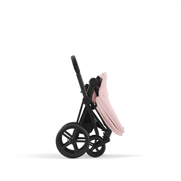 Poussette trio Priam 4 Peach Pink châssis Matt Black + Cloud T i-Size + Nacelle Luxe