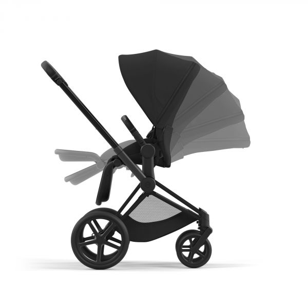 Poussette trio Priam 4 Sepia Black châssis Matt Black + Cloud T i-Size + Nacelle Luxe
