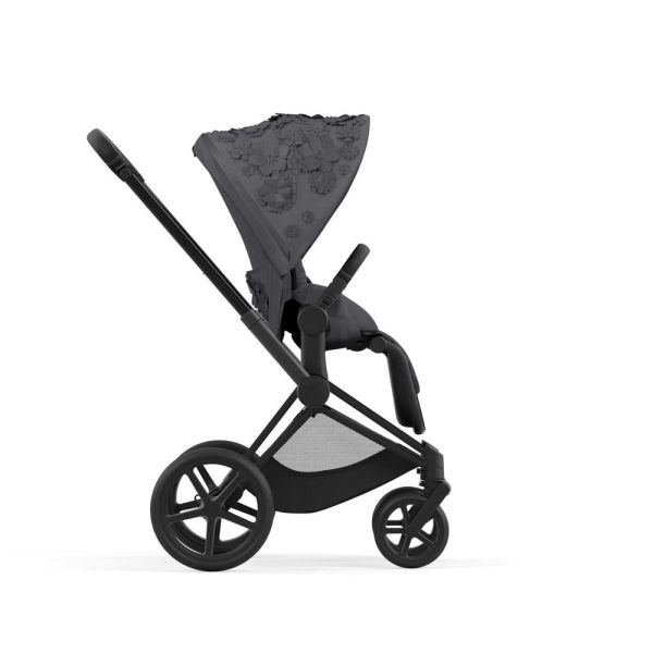 Poussette Priam 4 Simply Flowers Grey châssis Matt Black