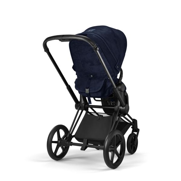 Poussette Priam 4 Rebellious Luxury Denim Blue châssis Matt Black