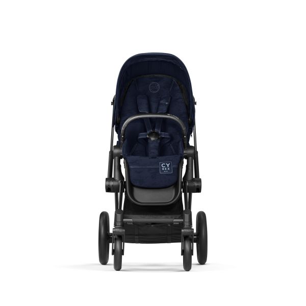 Poussette Priam 4 Rebellious Luxury Denim Blue châssis Matt Black
