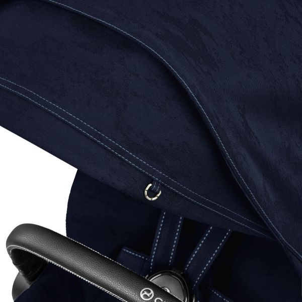 Poussette Priam 4 Rebellious Luxury Denim Blue châssis Matt Black