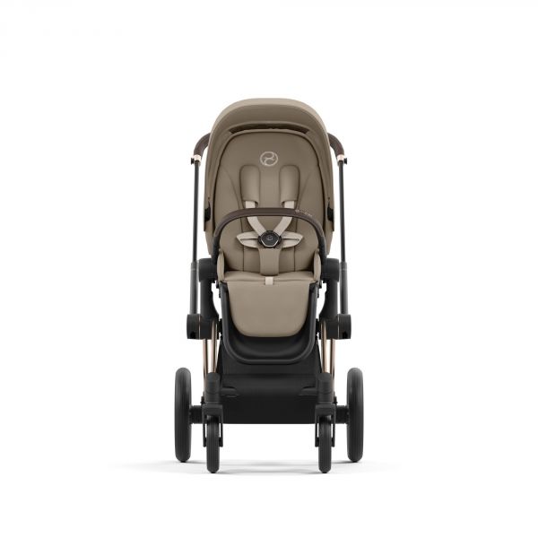 Poussette Priam 4 Cozy beige châssis Rosegold