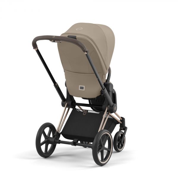 Poussette Priam 4 Cozy beige châssis Rosegold