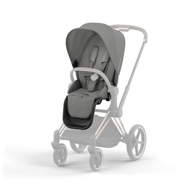 Poussette Priam 4 Mirage Grey châssis Rosegold