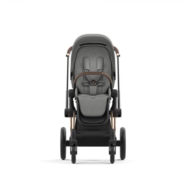 Poussette Priam 4 Mirage Grey châssis Rosegold