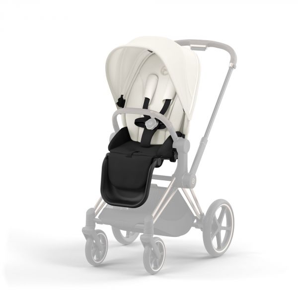 Poussette Priam 4 Off White châssis Rosegold