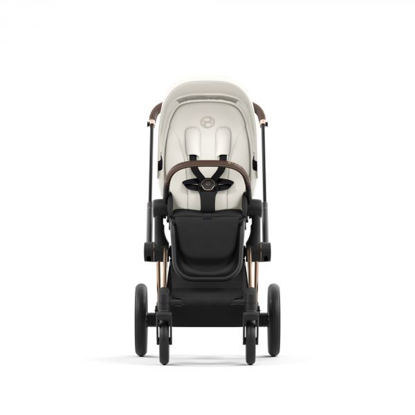 Poussette Priam 4 Off White châssis Rosegold