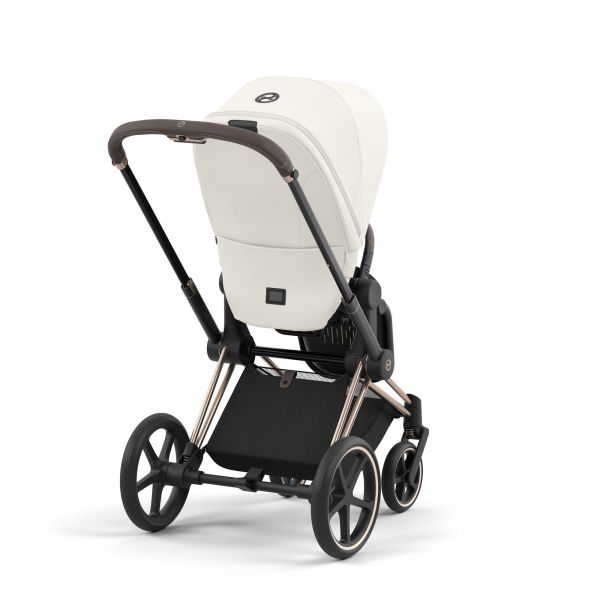 Poussette Priam 4 Off White châssis Rosegold