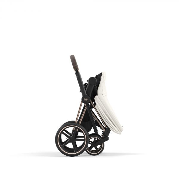 Poussette Priam 4 Off White châssis Rosegold
