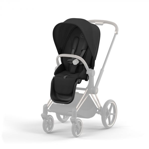 Poussette Priam 4 Sepia Black châssis Rosegold