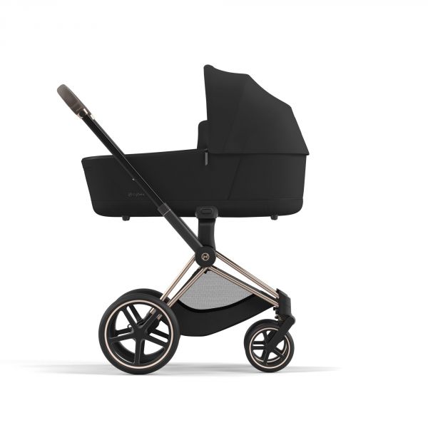 Poussette trio Priam 4 Sepia Black châssis Rose Gold + Cloud T i-Size + Nacelle Luxe