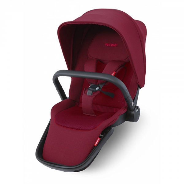 Poussette Sadena Select assise Garnet Red - châssis Aluminium Grey