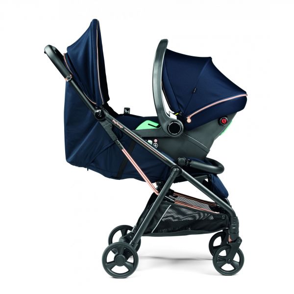 Poussette duo Selfie plus avec siège auto Primo viaggio lounge i-size Blue shine