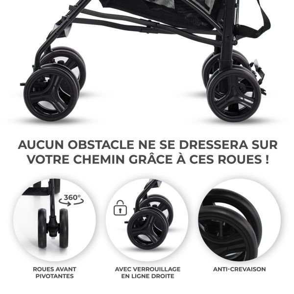 Poussette canne Tik beige
