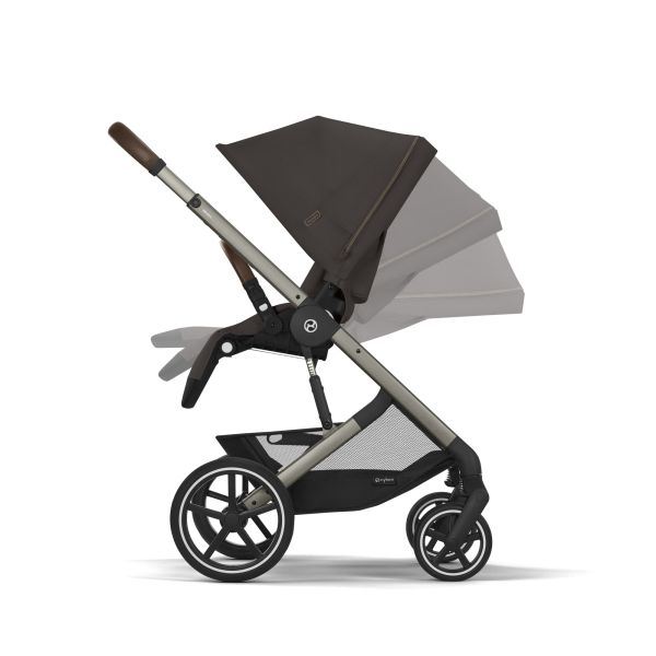 Poussette trio Balios S Lux 3 Chocolate Brown + Siège auto Cloud G i-Size + Nacelle + Base G