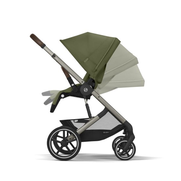 Poussette trio Balios S Lux 3 Moss Green + Siège auto Cloud G i-Size + Nacelle + Base G