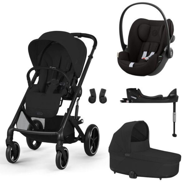 Poussette trio Balios S Lux 3 Moon Black + Siège auto Cloud G i-Size + Nacelle + Base G