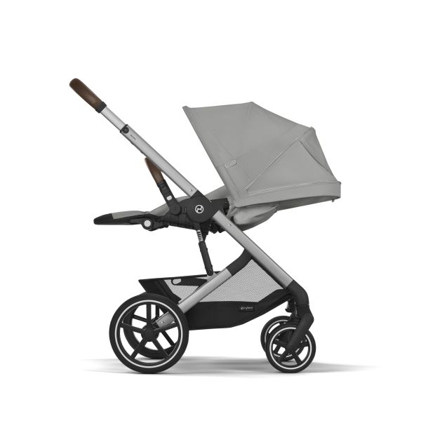 Poussette trio Balios S Lux 3 Stone Grey + Siège auto Cloud G i-Size + Nacelle + Base G