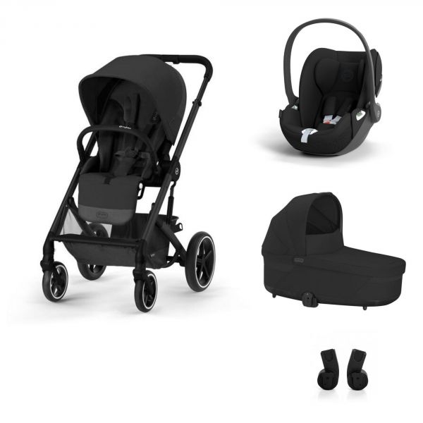 Poussette trio Balios S Lux Moon Black + siège auto Cloud T I-Size + nacelle Cot S Black