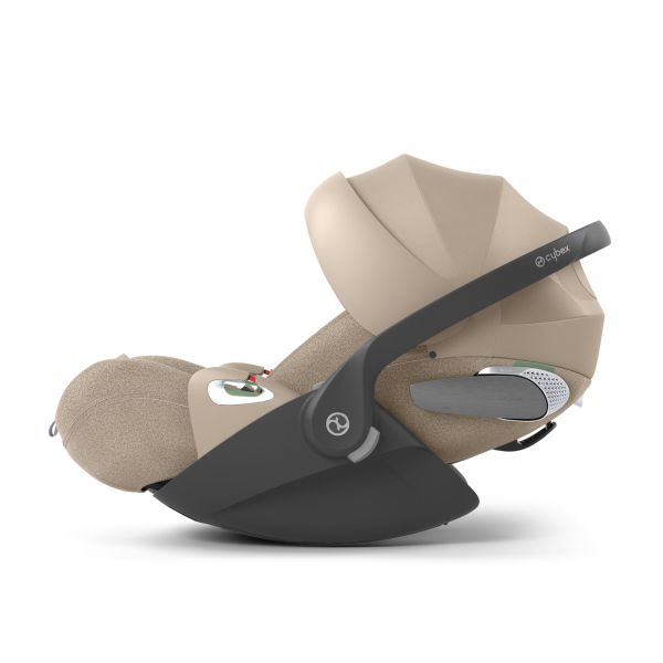 Poussette trio Eezy S Twist+ 2 pivotante Almond Beige avec nacelle Cot S et siège auto Cloud T i-Size Tissu Plus