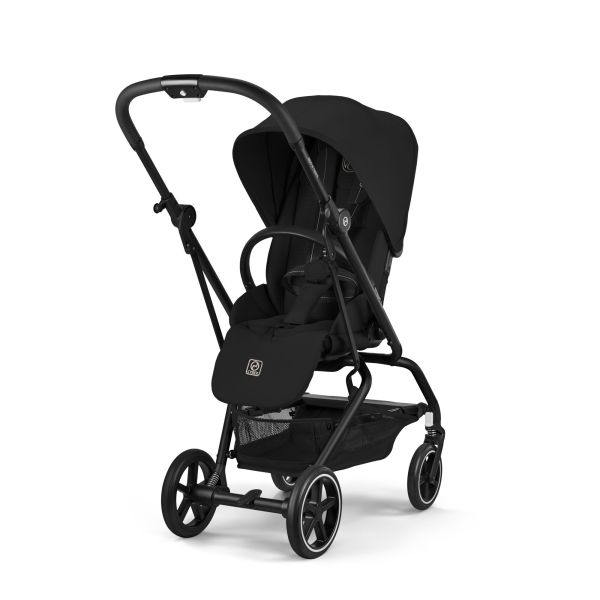 Poussette trio Eezy S Twist+ 2 pivotante Magic Black avec nacelle Cot S et siège auto Cloud T i-Size Tissu Plus