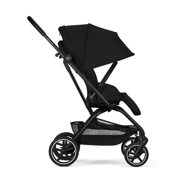 Poussette trio Eezy S Twist+ 2 pivotante Magic Black avec nacelle Cot S et siège auto Cloud T i-Size Tissu Plus