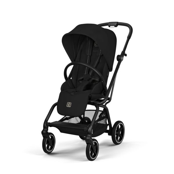 Poussette trio Eezy S Twist+ 2 pivotante Magic Black avec nacelle Cot S et siège auto Cloud T i-Size Tissu Plus