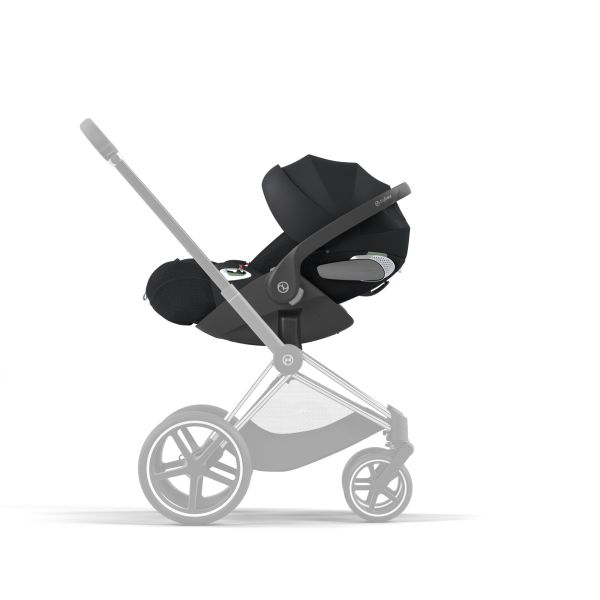 Poussette trio Eezy S Twist+ 2 pivotante Magic Black avec nacelle Cot S et siège auto Cloud T i-Size Tissu Plus