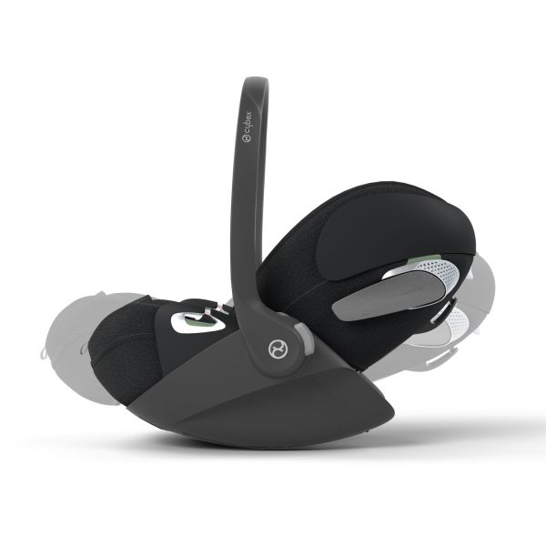 Poussette trio Eezy S Twist+ 2 pivotante Magic Black avec nacelle Cot S et siège auto Cloud T i-Size Tissu Plus