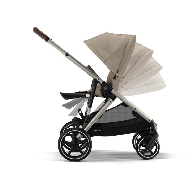 Poussette trio Gazelle S Almond Beige + Siège auto Cloud G i-Size + Nacelle S + Base G