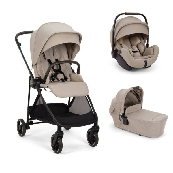 Poussette trio Ixxa Next + siège auto Arra Flex + nacelle Lytl Chateau