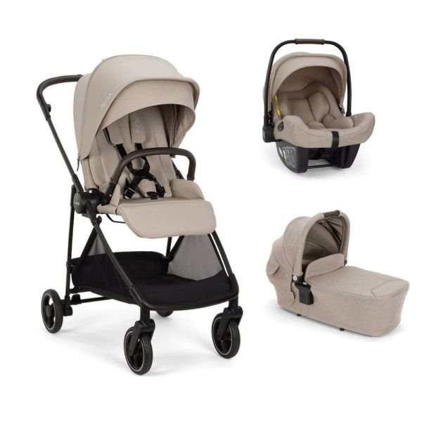 Poussette trio Ixxa Next + siège auto Pipa Next + nacelle Lytl Chateau