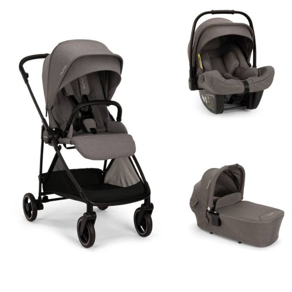 Poussette trio Ixxa Next + siège auto Pipa Next + nacelle Lytl Thunder