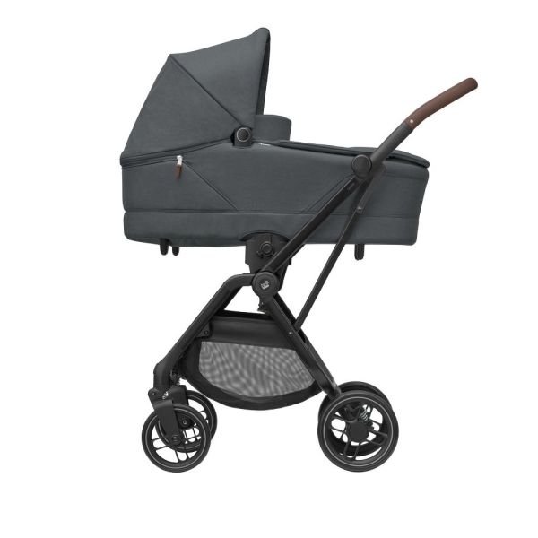 Poussette trio Leona² + Pebble S + nacelle Sense Graphite