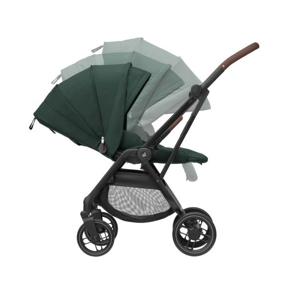 Poussette trio Leona² + siège auto Pebble 360 + nacelle Sense Green + Base FamilyFix 360