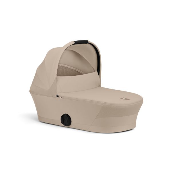 Poussette trio Melio Carbon 6 Almond Beige avec siège auto Cloud G i-Size et nacelle