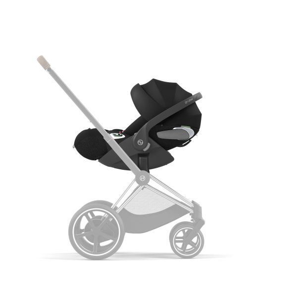 Poussette trio Melio Carbon 6 Almond Beige avec siège auto Cloud T i-Size et nacelle