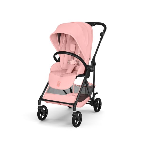Poussette trio Melio Carbon 6 Candy Pink avec siège auto Cloud G i-Size et nacelle