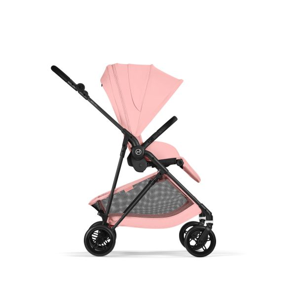 Poussette trio Melio Carbon 6 Candy Pink avec siège auto Cloud G i-Size et nacelle