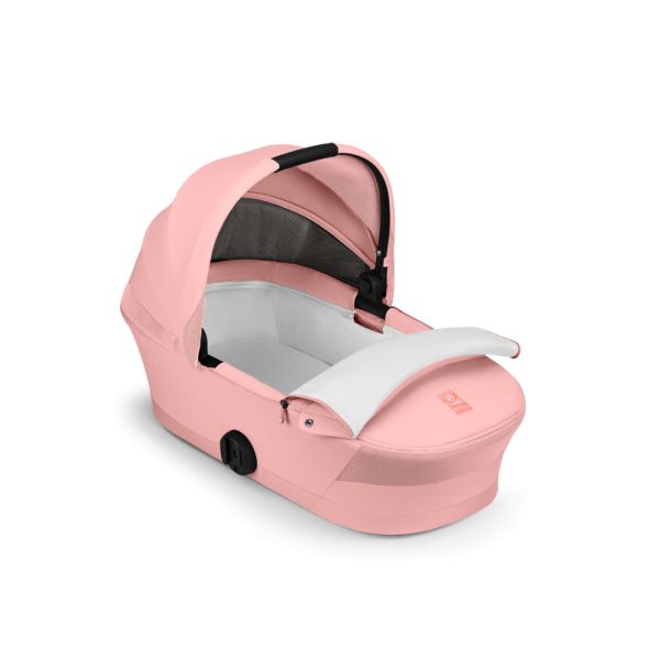 Poussette trio Melio Carbon 6 Candy Pink avec siège auto Cloud G i-Size et nacelle