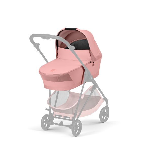 Poussette trio Melio Carbon 6 Candy Pink avec siège auto Cloud G i-Size et nacelle