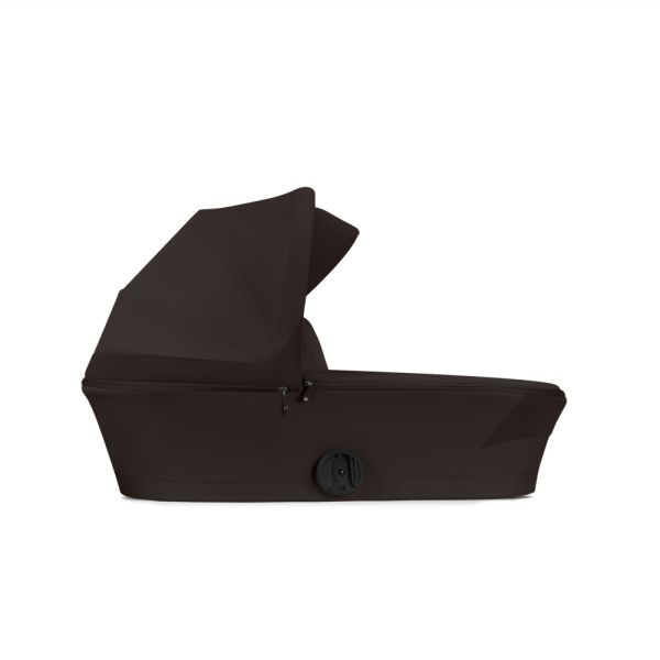 Poussette trio Melio Carbon 6 Chocolate Brown avec siège auto Cloud G i-Size et nacelle