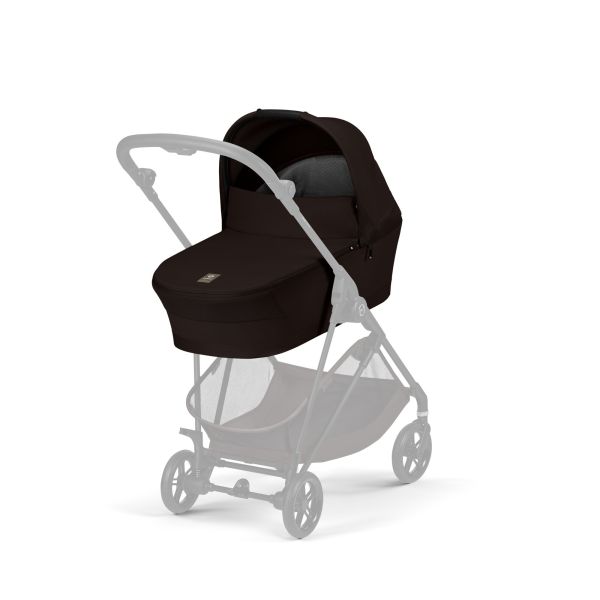 Poussette trio Melio Carbon 6 Chocolate Brown avec siège auto Cloud G i-Size et nacelle
