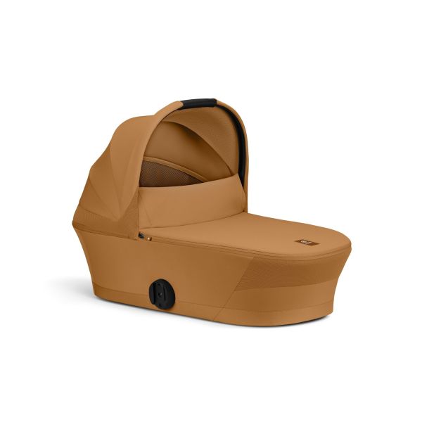 Poussette trio Melio Carbon 6 Cinnamon Yellow avec siège auto Cloud G i-Size et nacelle