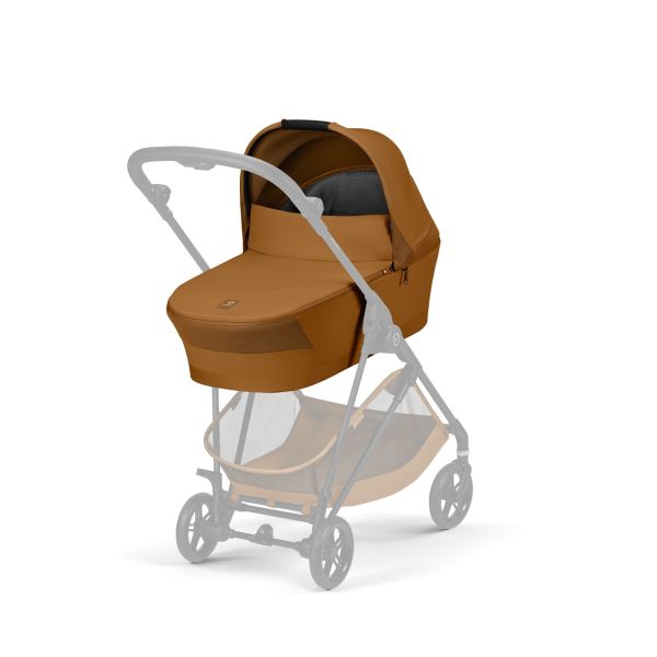 Poussette trio Melio Carbon 6 Cinnamon Yellow avec siège auto Cloud G i-Size et nacelle
